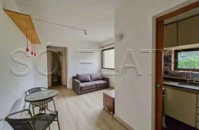 Apto no Usa Moema para locação com 1 dorm e 1 vaga próximo ao Shopping Ibirapuera.