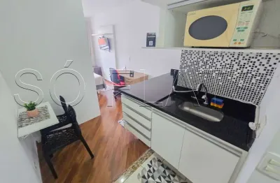 New Studio, flat com 1 dormitório e 1 vaga próximo a Faria Lima, disponível para locação.