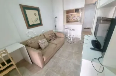 Flat para locação no morumbi, próx ao bairro do panamby, totalmente mobiliado com vaga de garagem.