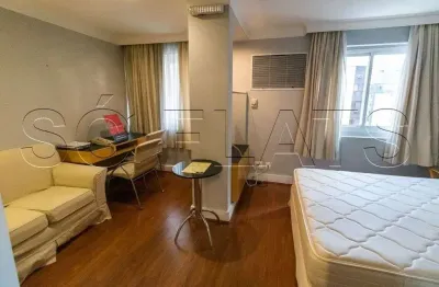 Flat disponível para locação nos jardins contendo 29m², 1 dormitório e 1 vaga de garagem.