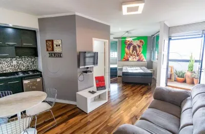 Flat disponível para locação no Moema Studio contendo 41m², 1 dormitório e 1 vaga de garagem.