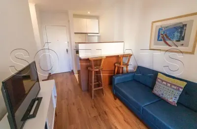 Flat d=disponível para locação no moema top life próximo da av. helio pelegrino e pq do ibirapuera.