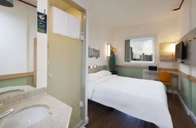 Flat ibis budget campinas 14m² para investimento no pool hoteleiro.