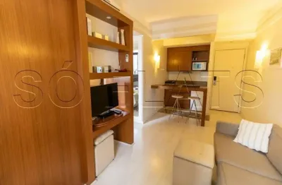 Flat de 02 dormitórios no itaim bibi, excelente empreendimento e ótima localização, cozinha completa