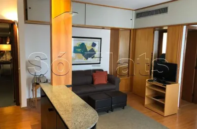 Flat a poucos metros da av. faria lima e av. cidade jardim, ótima localização. flat c/ 1x dormitório