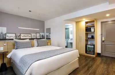 Flat mobiliado   disponível para venda com 28m² e 01 vaga de garagem