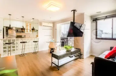 Flat mobiliado com 2x dorms para locação ao lado da av dos bandeirantes e faculdade anhembi/morumbi.