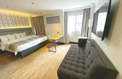 Flat transamérica international plaza disponível para venda com 26,02m² e 01 vaga de garagem