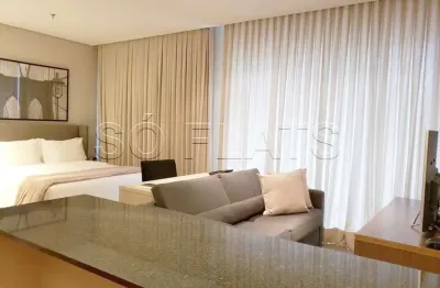 Studio na vl. olímpia totalmente reformado, próx a faria lima e shopping vl olímpia. sem fiador.