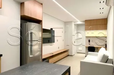 Apartamento na vila olímpia com 01 dormitório e varanda gourmet
