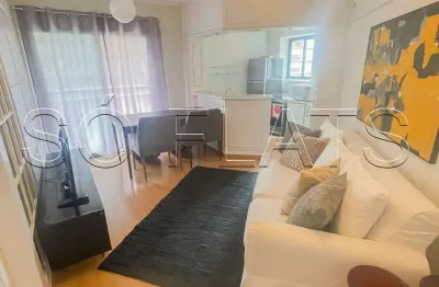 Flat no expert contendo 34m², 1 dormitório e 1 vaga, disponível para locação no itaim bibi.