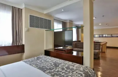 No jardins flat 1 suíte 29m²  transamérica prime international plaza está situado a apenas 1 quarte