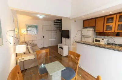 Flat com 1 quarto à venda na Avenida Moema, 177, Moema, São Paulo