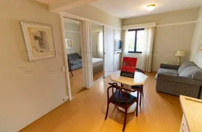 Flat no jardins para locação com 1dormitório e serviços e vaga de garagem.