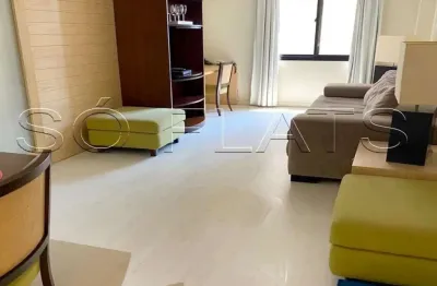 Flat em moema, proximo a av. ibirapuera e metrô na rua jamaris com 1 dormitório
