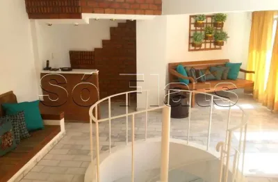 Flat estilo duplex na cobertura com uma excelente localização muito próx do pq ibirapuera.