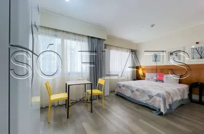 Flat com 1 quarto à venda na Avenida Rouxinol, 57, Moema, São Paulo