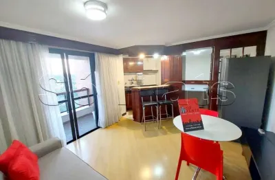 Apto mobiliado com 1x dorm no coração de higienópolis, com linda vista para o estádio do pacaembu.