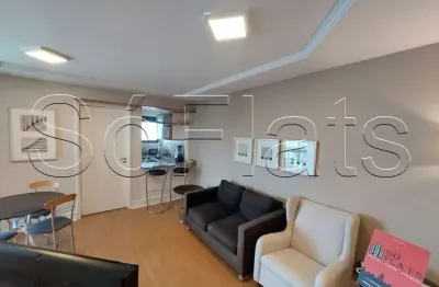 Apartamento com serviços no flat paradise garden, 02 dormitório e uma excelente localização