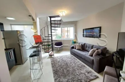 Flat palazzo gritti 98m² 1 dorm 1 vaga na vila nova conceição para locação.