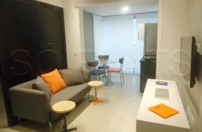 Lindo apartamento mobiliado e equipado nos jardins, locação sem burocracia