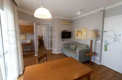 Quality bela cintra - flat com cozinha e vaga de estacionamento nos jardins.