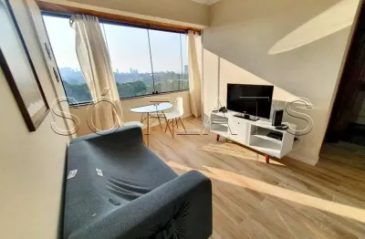 Apartamento no morumbi business, disponível para locação ele contém 34m², 1 dormitório e 1 vaga.