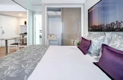 Flat mobiliado disponível para venda com 30m² e 01 vaga de garagem