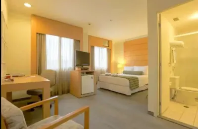 Flat nobile suítes congonhas com 44m² e 01 vaga de garagem. disponível venda.