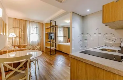 Flat disponível para locação no Quality Oscar Freire 32m², 1 dormitório e 1 vaga de garagem.