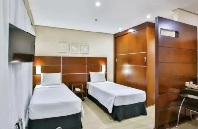 Flat transamérica nações unidas disponível para venda com 28m² e 01 vaga de garagem