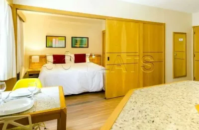 Studio no hampton park com 31m², 1 dormitório e 1 vaga no jardim paulista.
