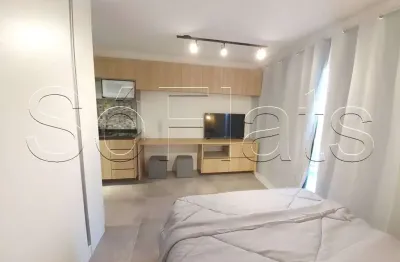 Studio is moema, apto disponivel para locação, contendo 28m², 1 dormitório e 1 vaga de garagem.
