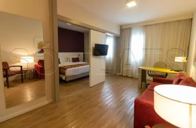 Apto no quality alphaville, disponível para locação contendo 32m², 1 vaga e 1 dormitório.