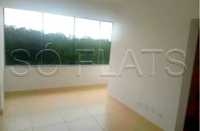 Flat no morumbi disponível para locação  34m², 1 dormitório e 1 vaga. sem mobília.