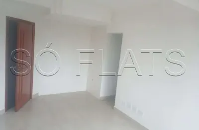 Flat para locação no morumbi disponível para locação 34m², 1 dormitório e 1 vaga. sem mobília.