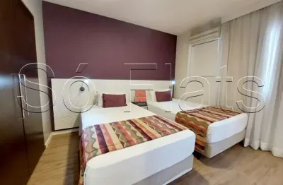 Flat condomínio metrópoles contendo 32m² para locação com 1 vaga e 1 dormitório.
