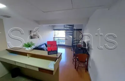 Flat no park lane contendo 42m², 1 dormitório e 1 vaga para locação ao lado da av paulista.