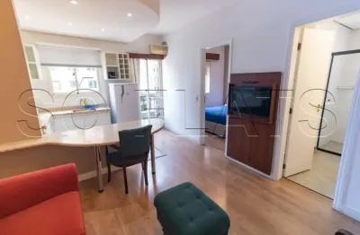 Flat mobiliado 33m² 1 dormitório 1 vaga na vila olimpia