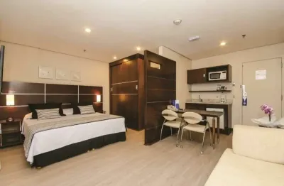 Flat transamérica nações unidas disponível para venda com 28m², 01 dorm e 01 vaga de garagem