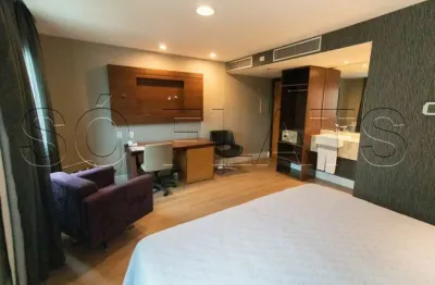 Flat bourbon ibirapuera em moema com 27m² para locação prox ao metrô eucaliptos.