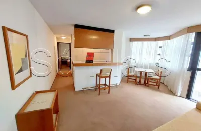 Flat baden baden para locação em congonhas com 48m², 1 dorm e 1 vaga de garagem.