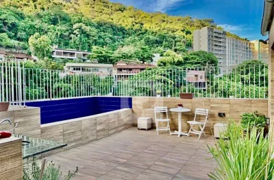 Laranjeiras  cobertura  linear de luxo, 5 quartos sendo 1 suíte, 360m2 e 1 vaga