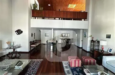 Cobertura triplex com 450m2, 5 quartos, 2 vagas de garagem em são conrado por r$ 4.450.000,00.
