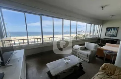 Copacabana, venda na av. atlantica, 4 quartos sendo 2 suítes, 357m2,  frente, vista mar, 1 vaga