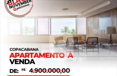 Apto av. atlântica (leme),4 quartos e 2 vagas de garagem com 465m² .