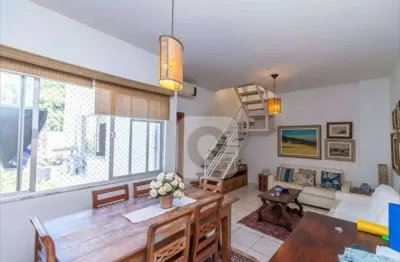 Cobertura para venda com 3 quartos e vista para o cristo  no humaitá!