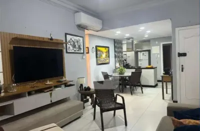 Excelente apartamento em prédio na orla da praia de copacabana - 95m2 , 3 quartos , mobiliado