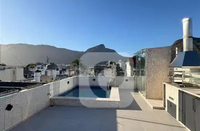 Cobertura triplex à venda em ipanema , 240m2 , 3 quartos, 1 vaga , vista linda