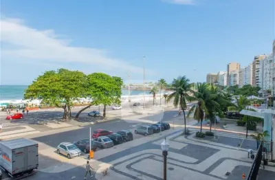 Apartamento à venda Av. Atlântica,  posto 6, com 4Q, sendo 2 suítes, Frente, vista Mar.